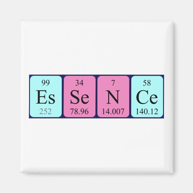Essence Periodisk magnet bord namn (Framsidan)