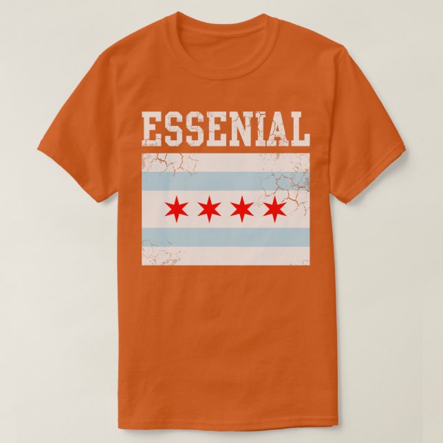 Essential Chicago Worker T Shirt (Design framsida)