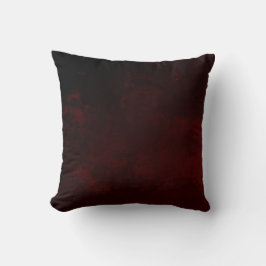 Essential Deep Mörk Burgundy Mottled Urban Grunge Kudde