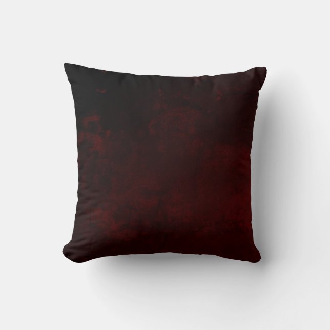 Essential Deep Mörk Burgundy Mottled Urban Grunge Kudde (Framsida)