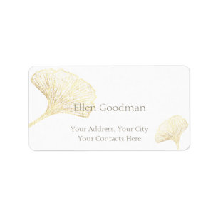 Essential Ginkgo Biloba Löv Returadress Adressetikett
