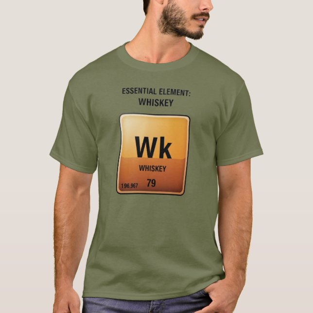 Essential Inslag Whiskey T Shirt (Framsida)