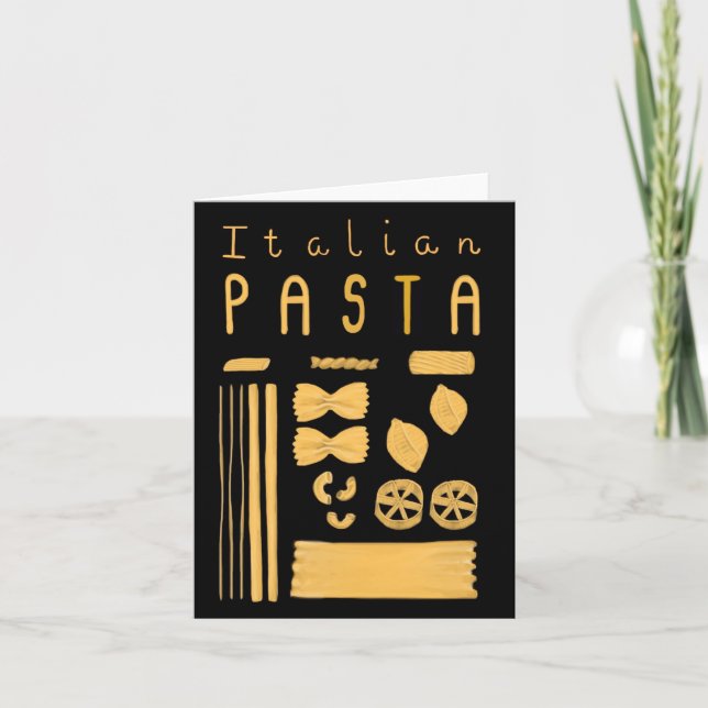 Essential Italien Notecard - Italienska Pasta Kort (Framsida)
