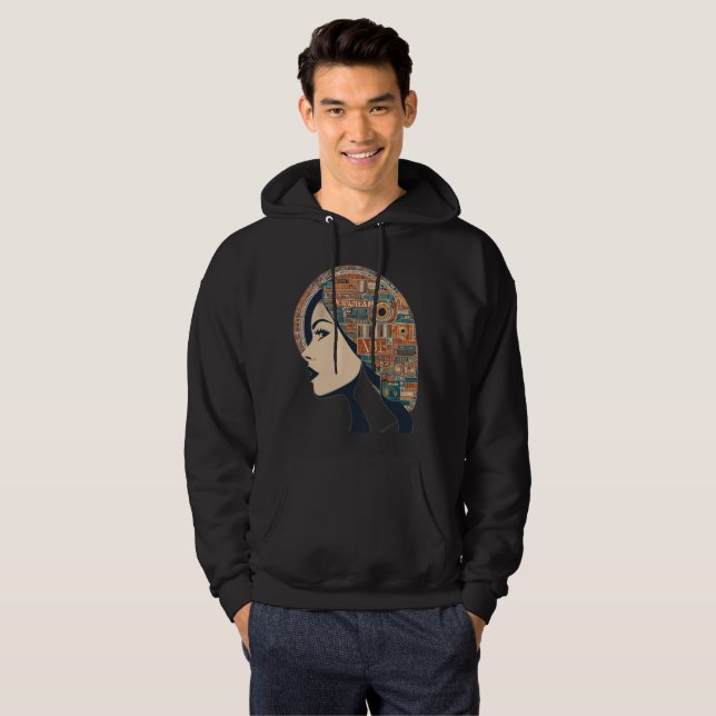 "Essential Manar baseg Hooded Sweatshirt". Hoodie (Hel framsida)
