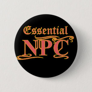 Essential NPC Maim inte Rob eller Döda Funny RPG Knapp