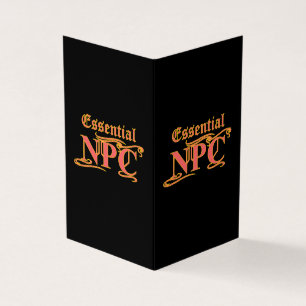 Essential NPC Maim inte Rob eller Döda Funny RPG Kort