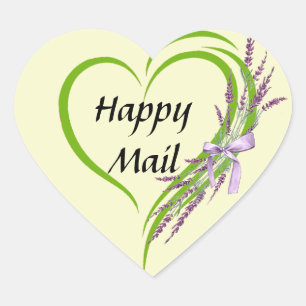Essential Oil Business - Oily Lycklig Mail Sticker Hjärtformat Klistermärke