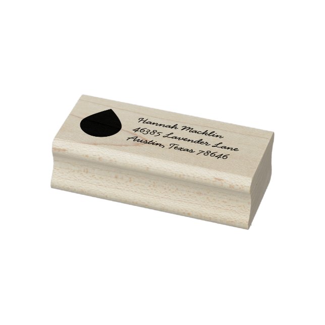 Essential Oil Drop Business Adress Stämpel (Stämpel)