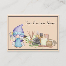 Essential Oil eller Spa Affärskort med Gnome Visitkort