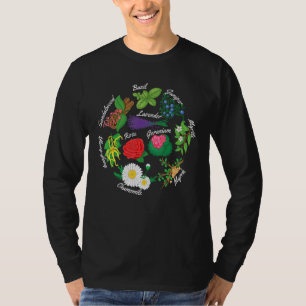 Essential Oil Herb Ro Lavender Basil Geranium Pl T Shirt