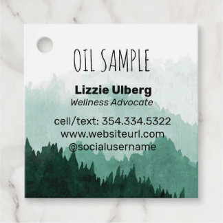 Essential Oil-prov från bergslandskap Gåvor Etiketter