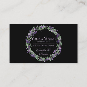 Essential Oils Circle Lavender Ram Visitkort