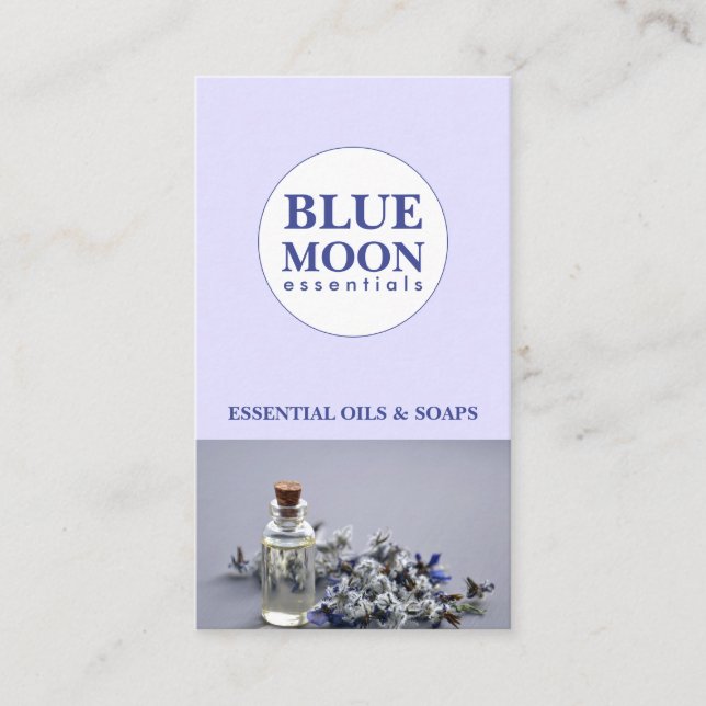 Essential Oils Natural Hälsa Visitkort (Framsida)
