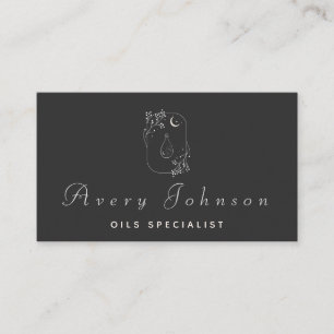 Essential Oils Specialist Mystical Drawn Flaska Visitkort