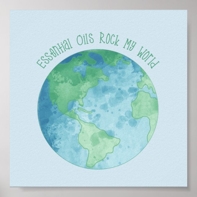 Essential Oils Sten My World Poster (Framsidan)
