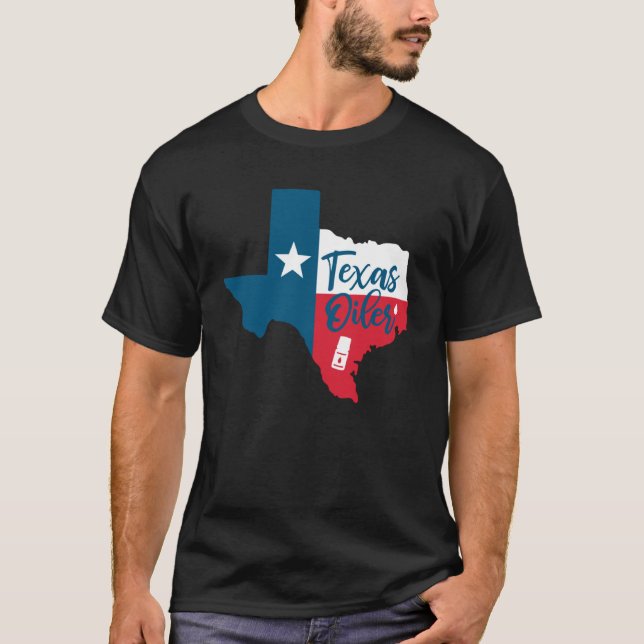 Essential Oils Texas Flagga Oiler Quote Say T Shirt (Framsida)