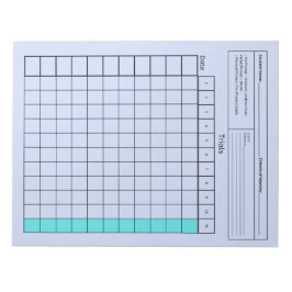 Essential SpEd Verktyg: Blank Data Lakan (försök) Anteckningsblock