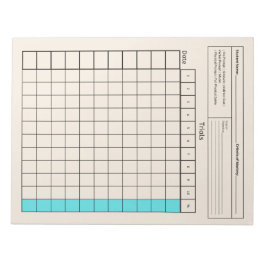 Essential SpEd Verktyg: Blank Data Lakan (försök) Anteckningsblock