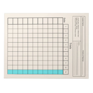 Essential SpEd Verktyg: Blank Data Lakan (försök) Anteckningsblock