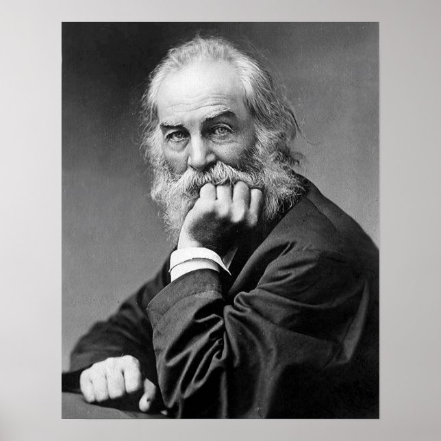 Essential Walt Whitman Porträtt, 50 år Poster (Framsidan)