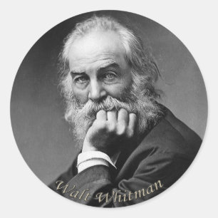 Essential Walt Whitman Porträtt Runt Klistermärke