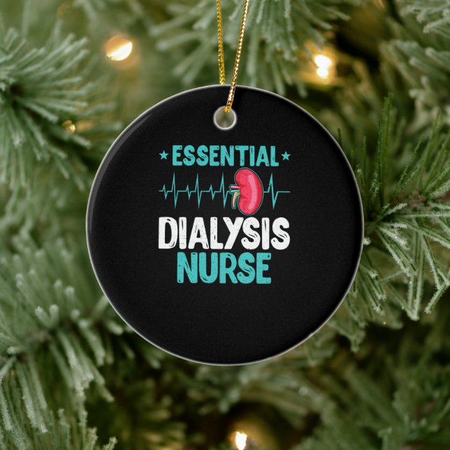 Essentiell dialys Nurse Insulin Nursing Funny Julgransprydnad Keramik (Träd)