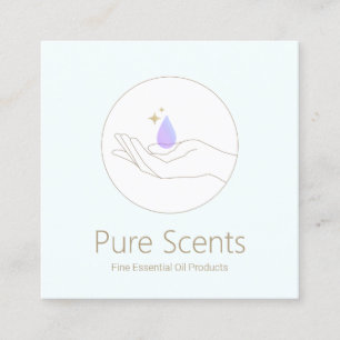 Essentiell Oils Fragrance Aromaterapi Fyrkantigt Visitkort