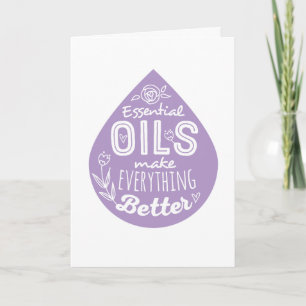 Essentiell Oils Släpp tackkort Kort