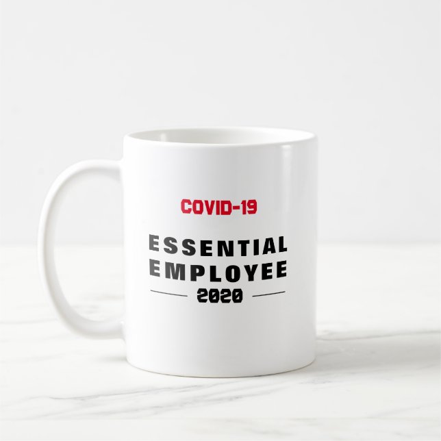 ESSENTIELLT ANSTÄLLDA COvid-19 Keyworkers MUGG (Vänster)