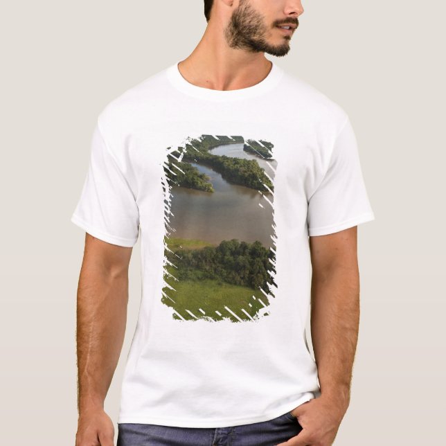 Essequibo River, den längsta floden i Guyana, och T-shirt (Framsida)