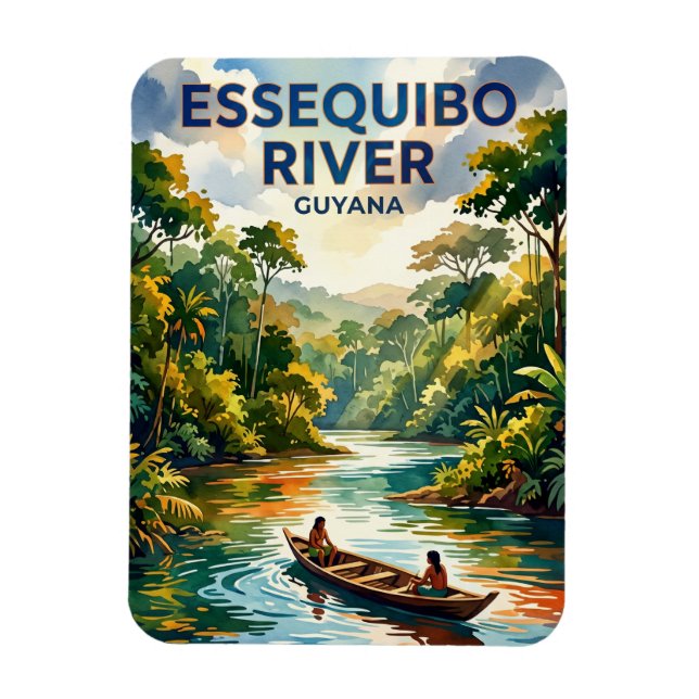 Essequibofloden Guyana Magnet (Vertikal)