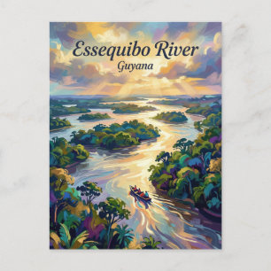 Essequibofloden Guyana Vykort