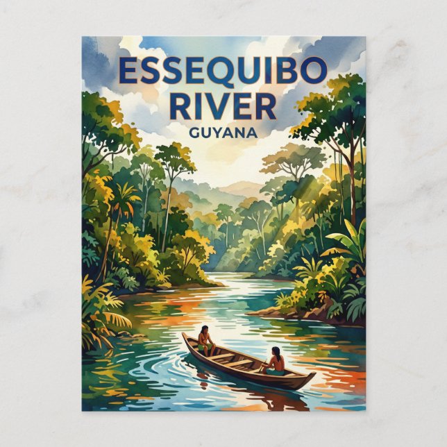 Essequibofloden Guyana Vykort (Framsida)