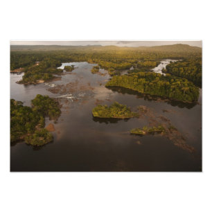 Essequibofloden, Guyanas längsta flod, och 4 Fototryck