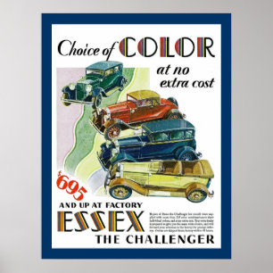 Essex, Challenger Automobile Poster
