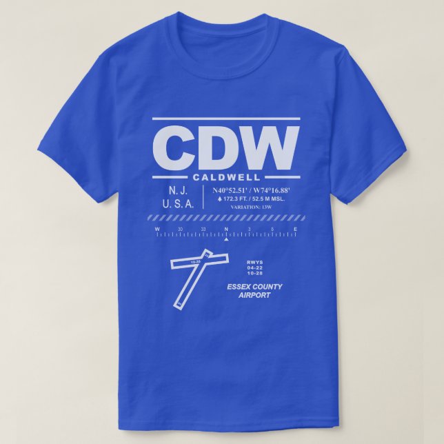 Essex County Airport CDW T Shirt (Design framsida)