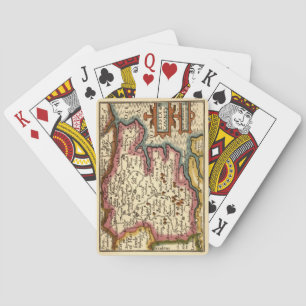 Essex County England Old Antiquarian Atlas Karta Casinokort
