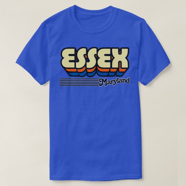 Essex Maryland Retro Rand T Shirt (Design framsida)