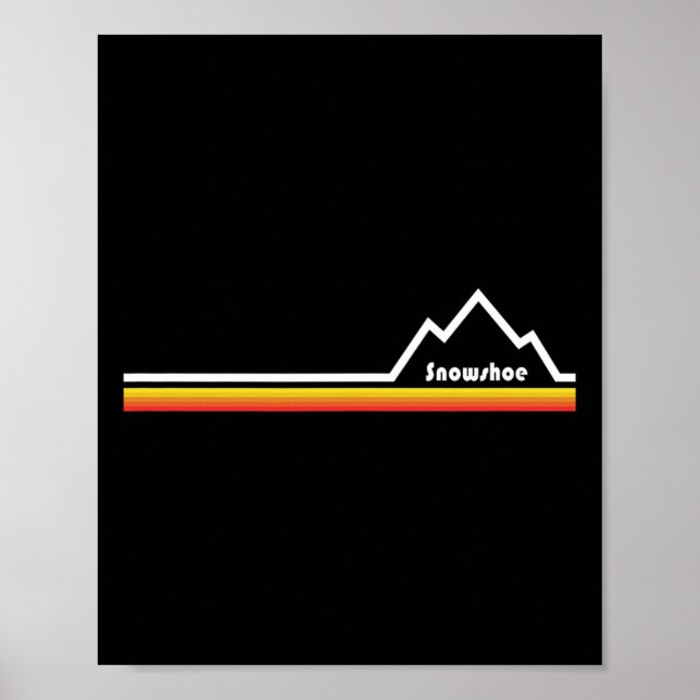 Esskay Design Black Snowshoe Poster (Framsidan)
