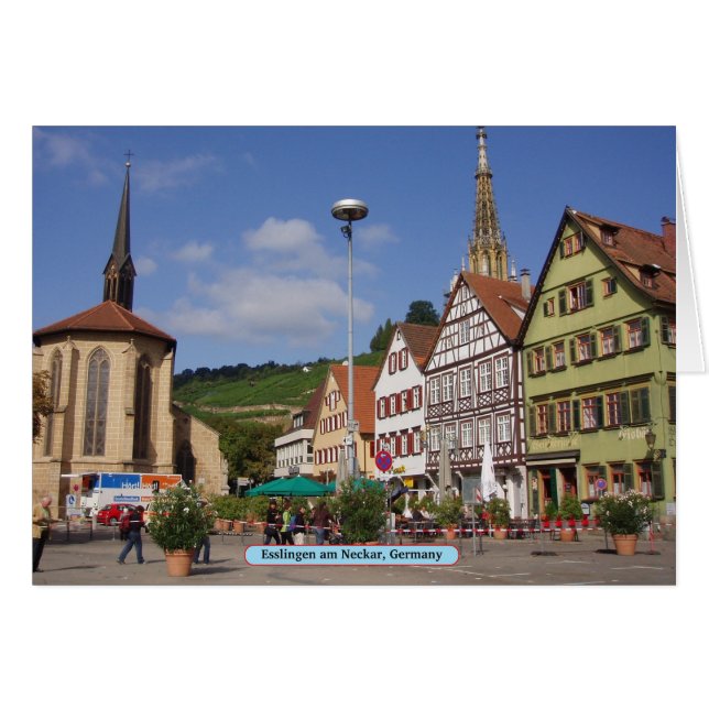 Esslingen am Neckar, Tyskland Hälsningskort (Framsidan Horizontal)