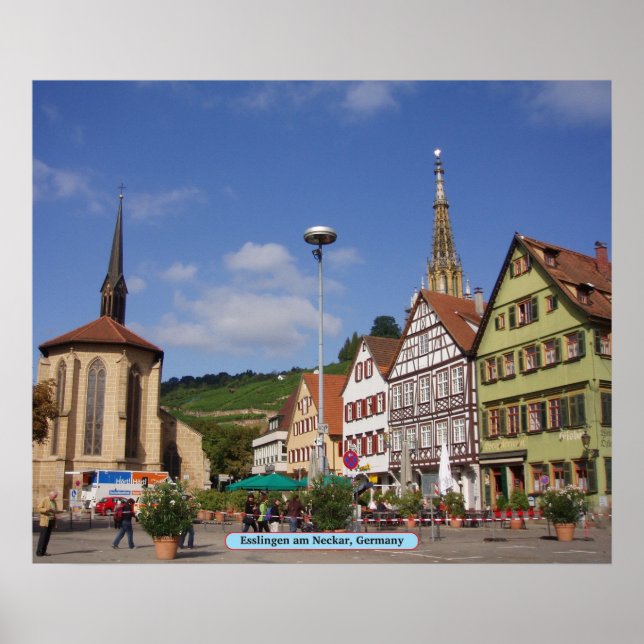 Esslingen am Neckar, Tyskland Poster (Framsidan)