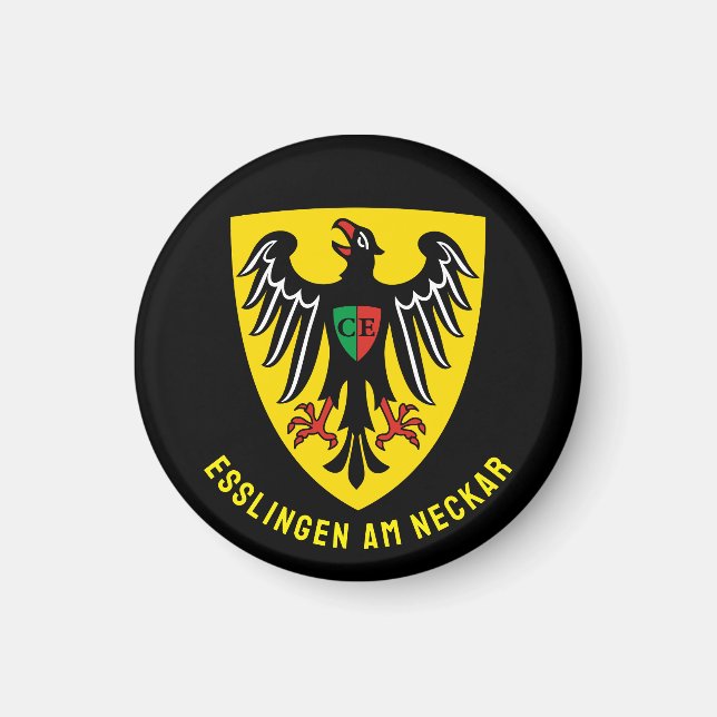 Esslingen am Neckar vapen, Tyskland Magnet (Framsidan)