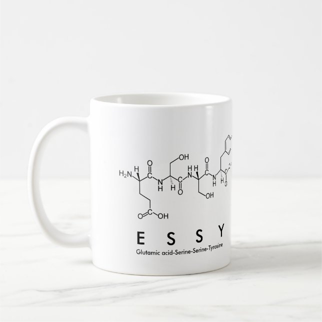 Essy peptide namn mugg (Vänster)