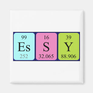 Essy Periodisk magnet bord namn