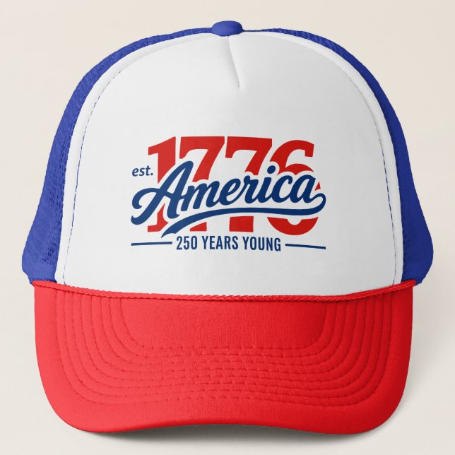 Est 1776 America 250 år ung självständighetsdag Keps (Framsida)