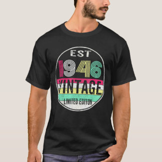 Est 1946 Årgång 1946 76-årsdag T Shirt