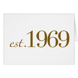Est 1969 hälsningskort