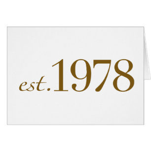 Est 1978 hälsningskort