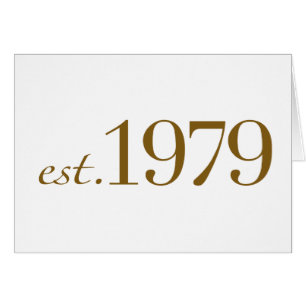 Est 1979 hälsningskort