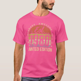 Est 1980 Limited Edition e födelsedag Vintage Year T Shirt